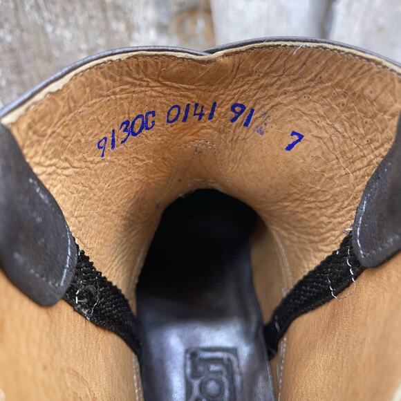 COFI Leathers Silver Oil Slick Spill Short Cowboy Boots Women's 7 - Picture 8 of 11